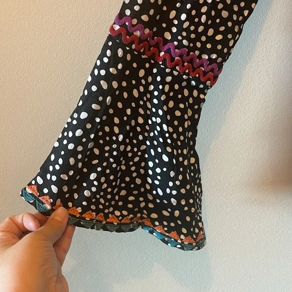 Savanna Jane Polka Dot Long Sleeve Top SZ Small - Picture 7 of 9